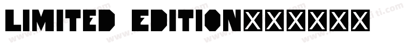 Limited Edition字体转换